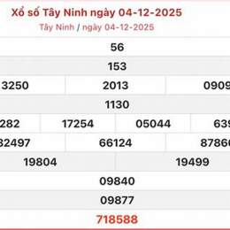 xo so tay ninh 18 12