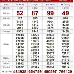 xổ số thứ bảy ngày 13 tháng 6