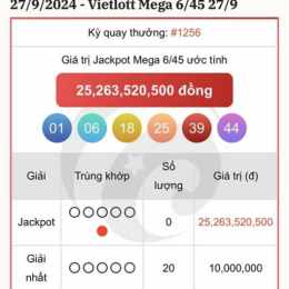xổ số vietlott 20 tháng 1