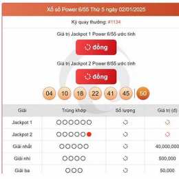 xổ số vietlott ngày 2 tháng 8