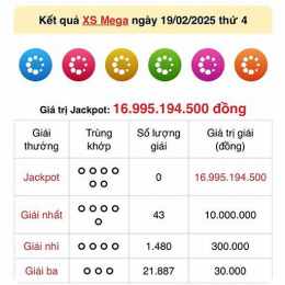 xổ số vietlott ngày 26 tháng 2 năm 2026